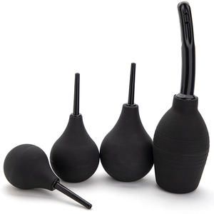 ที่ฉีดล้างทวารหนักซิลิโคนขนาดใหญ่,ที่ทำความสะอาดทวารหนักที่ฉีดก้นโลหะ - Product Image 2