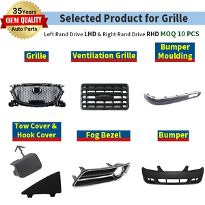 Nducjmen — Grille pare-choc avec Ventilation, Grille de radiateur pour RENAULT CLIO, pièces de rechange pour carrosserie automobile - Product Image 4