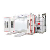 Vente directe d'usine : Cabine de peinture automatique à LED pour voitures, cabine de peinture en spray pour conteneurs