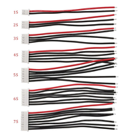 Konektor JST XH2.54 Hitam dengan Kabel Silikon Lunak 22awg  Kabel Silikon Hitam Merah 6S7P