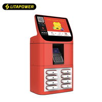 2025 nouvelle station de charge de téléphone portable louant un kiosque avec paiement POS NFC 6 emplacements fabricant et fournisseur de location de batterie externe
