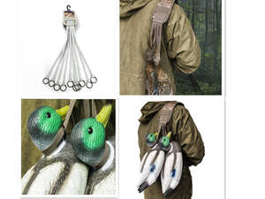 Sangle de transport de gibier d'eau tactique en polyester réglable, légère et durable, avec 8 anneaux de fixation - Product Image 4