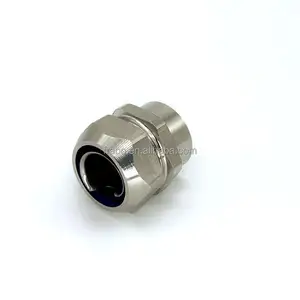 FRABO CE high quality salt spray resistance female thread 316/304 stainless steel straight flexible connector for male conduit