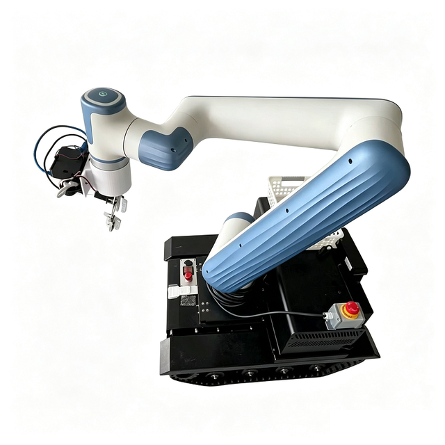 Rubber Crawler Chassis Mobile Picking Robot Composite Hybrid Gripper AI Visual Recognition Robot Construction Machinery Parts