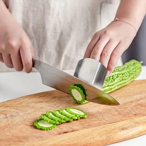 Kitchen Stainless Steel Automatic Finger Cutting Guard Chopping Vegetable <b>Knife</b> Protector Dishwasher <b>Safe</b> Eco-Friendly - Product Image 5