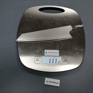 شفرة سكين كيريتسوكي مصنوعة يدويًا 8 "شفرات سكين بانكا من الفولاذ الدمشقي فارغة شفرة بديلة من الفولاذ سان ماي للطاهي فقط - Product Image 3