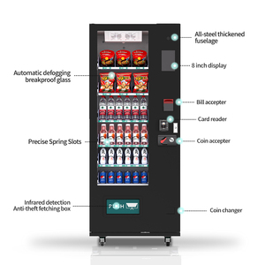 Tùy chỉnh màu đen xanh trắng màu cam tự động Máy bán hàng tự động chai BOBA trà sữa năng lượng đồ uống tự phục vụ máy bán hàng tự động - Product Image 5