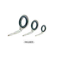 Nouvel accessoire OEM électroplaqué : Anneau de guidage de canne à pêche et œillet de guidage à boucle de fil pliable pour cannes à pêche de la série MKG