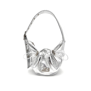 Sac fourre-tout léger en nylon Cosmo Silver personnalisé pour usage quotidien avec détail œillet à cordon, vente en gros - Product Image 1