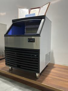 Machine à glaçons carrés en acier inoxydable à refroidissement par air/eau, économie d'énergie, 200 lb (100 <span class=keywords><strong>kg</strong></span>/24h), pour restaurant et café - Product Image 3