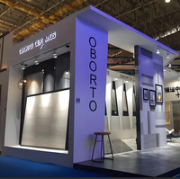 Images de rendu/effet 3D personnalisées pour l'équipement de salon professionnel Service d'externalisation de la conception de stand de l'événement de la société Fair Expo