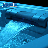 Spa de massage extérieur pour la famille, bain à remous carré extérieur JOYEE, bain à remous en acrylique, spa hydro, design moderne