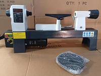 Mini tour à bois avec outils de tournage sur bois 220V 50Hz 0-0,25kW Puissance Facile à utiliser Garantie 1 an