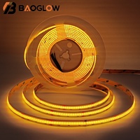 Bande LED flexible anti-éblouissement découpable RGB COB 810 840 LED 14W/M 10mm PCB, éclairage de meuble et d'escalier vert, rouge, bleu, jaune