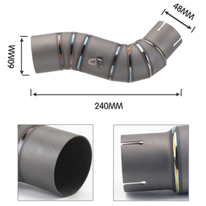 2004-2007 <span class=keywords><strong>CBR1000</strong></span> 2008-2012 Tuyau de liaison d'échappement à section centrale en acier inoxydable pour moto État neuf - Product Image 6