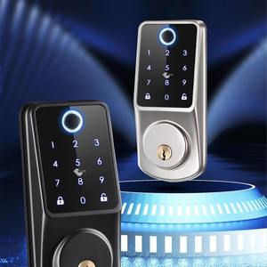 최고 판매 스마트 도어락 지문 인식 투야 와이파이 스마트 도어락 키패드 스마트 디지털 전자 비밀번호 도어락 - Product Image 2