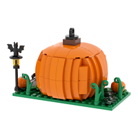 Kits de briques MOC de créations d'anime, de films, d'Halloween, d'horreur et de citrouilles, conteneur de briques DIY, jouets de construction pour enfants MOC1760