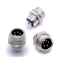 Soulin Vente Chaude Connecteur d'Aviation Circulaire GX12 5 Broches Mâle Femelle Fileté Contact en Laiton IP67 Fournisseur de Prises Automobiles