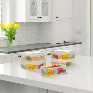 Grosir aksesori rumah tangga alat barang dapur Set peralatan memasak produk plastik perkakas wadah penyimpanan makanan