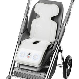 Coussin rafraîchissant pour poussette de bébé, coussin rafraîchissant 3D respirant pour siège auto avec 2 ventilateurs intégrés, tapis rafraîchissant rechargeable pour bébé et tout-petit - Product Image 1