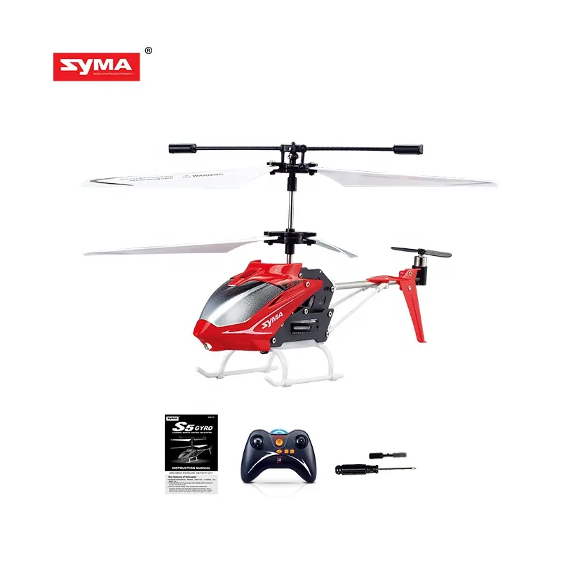 Penjualan laris helikopter SYMA S5 rc pesawat hadiah Natal Auto Hover 3.5CH pengendali jarak jauh rc