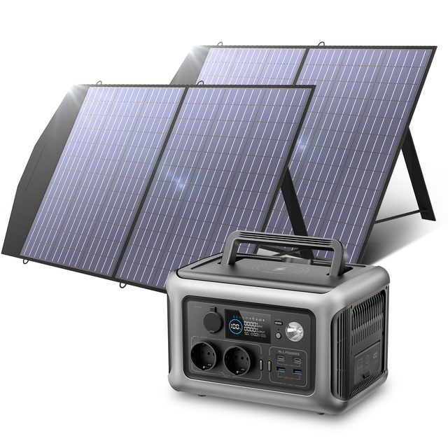 ALLPOWERS Portable Power Station Mini 220v Battery Off Grid Portable Backup Generator 600w Solar Power Station Generator