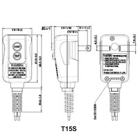 Protection contre les surtensions et les fuites électriques RIFENG OEM, design industriel, écologique, 10A/13A/15A, AlCI pour sèche-cheveux