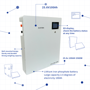 ขายตรงจากโรงงาน แบตเตอรี่ลิเธียม 25.6v 100ah 120ah 200ah แบตเตอรี่ลิเธียมไอออน 24v 100ah แบบ Deep Cycle เซลล์แบตเตอรี่ BYD 25.6V100A - Product Image 6