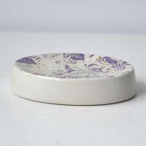 JIA SHUN in ceramica <span class=keywords><strong>beige</strong></span> viola pianta decalcomania o stampati personalizzati <span class=keywords><strong>accessori</strong></span> per il <span class=keywords><strong>bagno</strong></span> <span class=keywords><strong>set</strong></span> - Product Image 5