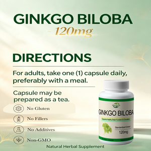 สารสกัดแปะก๊วย 120 มก. แบบแคปซูล สำหรับสุขภาพสมองและการไหลเวียนโลหิต (OEM รับผลิตแบรนด์ส่วนตัว) - Product Image 4