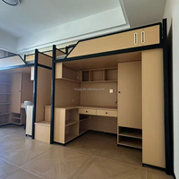 Lit superposé moderne multi-niveaux en forme de capsule, idéal pour les appartements étudiants, les hôtels-capsules et les auberges de jeunesse.