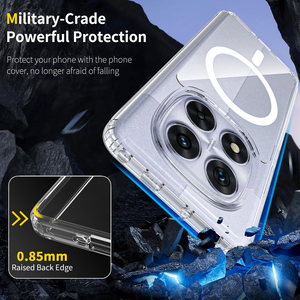 Funda Transparente Magnética Antirrayaduras y Antigolpes para Redmi Note 14 Pro 14 Pro+ con Imán Potente - Product Image 3