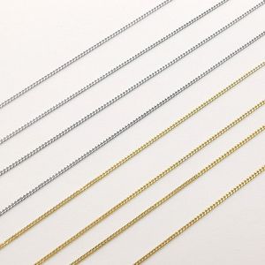 פשוט אמיתי 9K זהב לרסן שרשרת שרשרת סיטונאי מוצק מותאם אישית לוגו שרשראות טרנדי קישור 2 Pcs <span class=keywords><strong>18</strong></span> סנטימטרים 1pc/polybag - Product Image 2