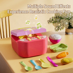 2026 nuovo gioco da cucina Unisex di moda piccolo Chef di plastica finge di cucinare un cuociriso pieno di scatole di giocattoli di simulazione per bambini - Product Image 3