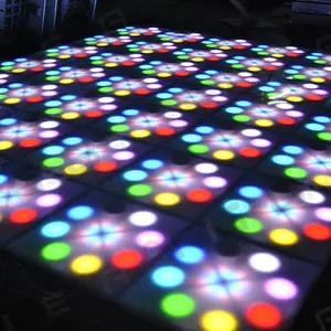 Rigeba venda quente disco dj party 60x60 centímetros DMX levou flor luz pista de dança para eventos