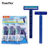 Rasoir jetable à double lame PearlMax en plastique pour hommes, vente en gros