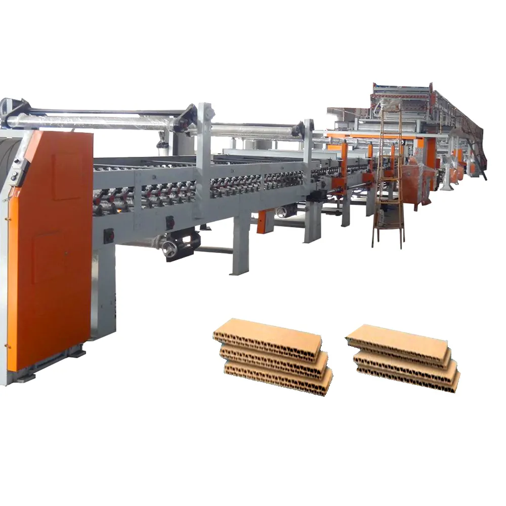 Hoge Snelheid Golfkarton Doos 3 5 7 Ply Making Machine/Automatische Golfkarton Plantaardige Productie Lijn