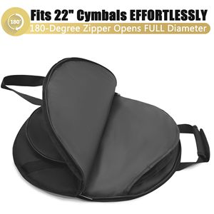Échantillon gratuit : Ensemble de 5 housses de batterie, étui souple pour batterie, rembourrage épais, léger, protection pour les batteurs, transport pour les concerts, longue durée - Product Image 2