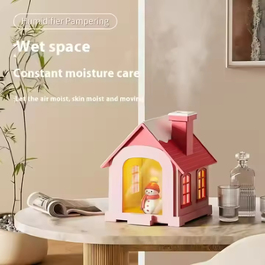 Air Fog Aromathérapie Humidificateur de bureau Snow House Veilleuse Ultrasonic Spray pour la <span class=keywords><strong>maison</strong></span> Voiture Chambre Portable Cadeaux de Noël - Product Image 3