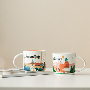 Tasse à café personnalisée de voyage en céramique pour <span class=keywords><strong>couple</strong></span>, sublimation de luxe, tasse à marquer, coffret <span class=keywords><strong>cadeau</strong></span> de mariage pour la Saint-Valentin - Product Image 3