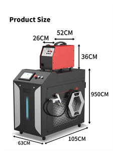 เครื่องเชื่อมเลเซอร์ไฟเบอร์แบบระบายความร้อนด้วยน้ำ 3000W Master Laser 4-in-1 เครื่องเชื่อมเลเซอร์แบบมือถือสำหรับโลหะ สแตนเลส อลูมิเนียม - Product Image 4