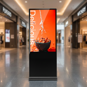 จอแสดงผลดิจิทัล LCD ขนาด 55 นิ้ว 4K แบบบาง สำหรับใช้งานภายในอาคาร SDK OEM สำหรับสำนักงาน องค์กร การศึกษา ลิฟต์ ตั้งพื้น ความสว่าง 500 นิต เหมาะสำหรับร้านค้าปลีก - Product Image 3