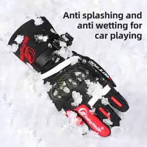 Custom Winter Warm Snowboard Ski Gloves Waterproof and Windproof for Cycling Sports Outdoor Activities Wholesale Gloves