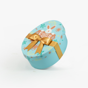 Cajas de Regalo con Forma de Huevo de Pascua Azul, con Cinta, para Dulces de Pascua - Product Image 1