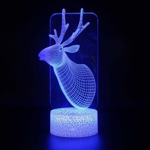 Lampe LED 3D à 7 couleurs changeantes, veilleuse pour <span class=keywords><strong>la</strong></span> chambre à coucher, luminaire décoratif d'intérieur, nouveau modèle - Product Image 4