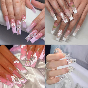 24 Piezas <span class=keywords><strong>de</strong></span> Adornos Metálicos Brillantes para <span class=keywords><strong>Uñas</strong></span> con Forma <span class=keywords><strong>de</strong></span> Corazón, Estrella y Lazo en 3D, Lindos Adornos <span class=keywords><strong>de</strong></span> Dibujos Animados para Verano, DIY - Product Image 4
