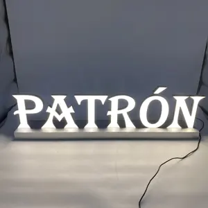 Venda quente 3d Personalizado Publicidade LED Projetor Logotipo Display Sinal Magnético