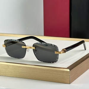 2025 New Gradient Lens chrome heart glasses Luxury Designer Business Sunglasses men Outdoor Sports UV400 protection Sunglasses - Product Image 3