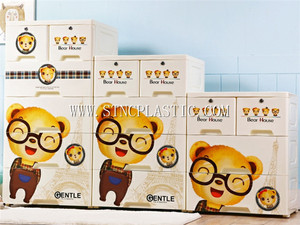 <span class=keywords><strong>Cajonera</strong></span> de <span class=keywords><strong>Plástico</strong></span> Móvil de 58*43.5*52CM con 2 Cerraduras, <span class=keywords><strong>Cajonera</strong></span> de PP con Ruedas para Organizar Ropa de Niños - Product Image 4