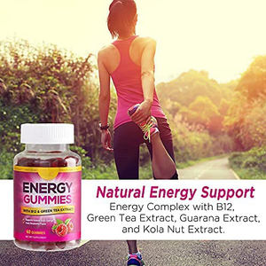 Spor takviyeleri enerji proteini sakızlı ayı egzersiz öncesi enerji sağlamak için % YEŞİL ÇAY Vitamin B12 saf kafein Gummies - Product Image 4